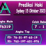 Prediksi Syair Hoki Sydney 15 Oktober 2023 Hari Ini