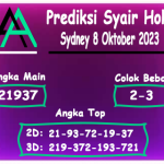 Prediksi Syair Hoki Sydney 8 Oktober 2023 Hari Ini